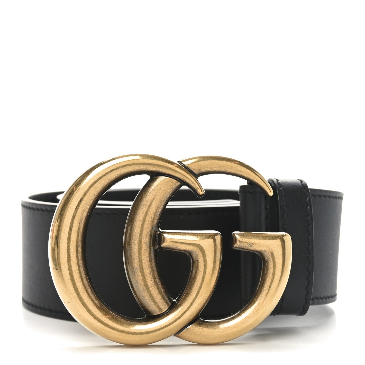Gucci Calfskin Double G 40mm Belt 75 30 Black 1 of 4