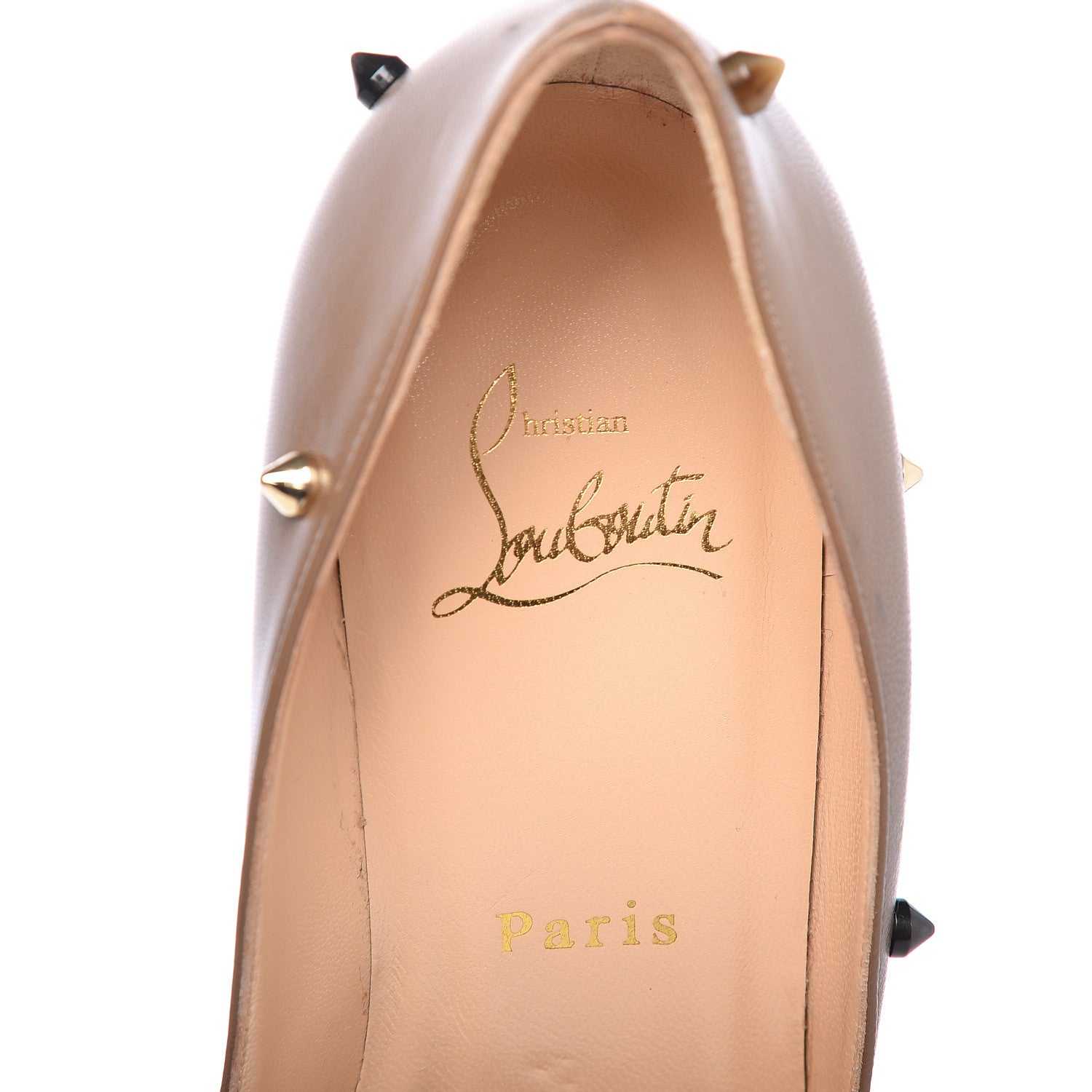 Christian Louboutin Kid Degraspike 70 Pumps 36.5 Marron Glace Pop Corn 7 of 10