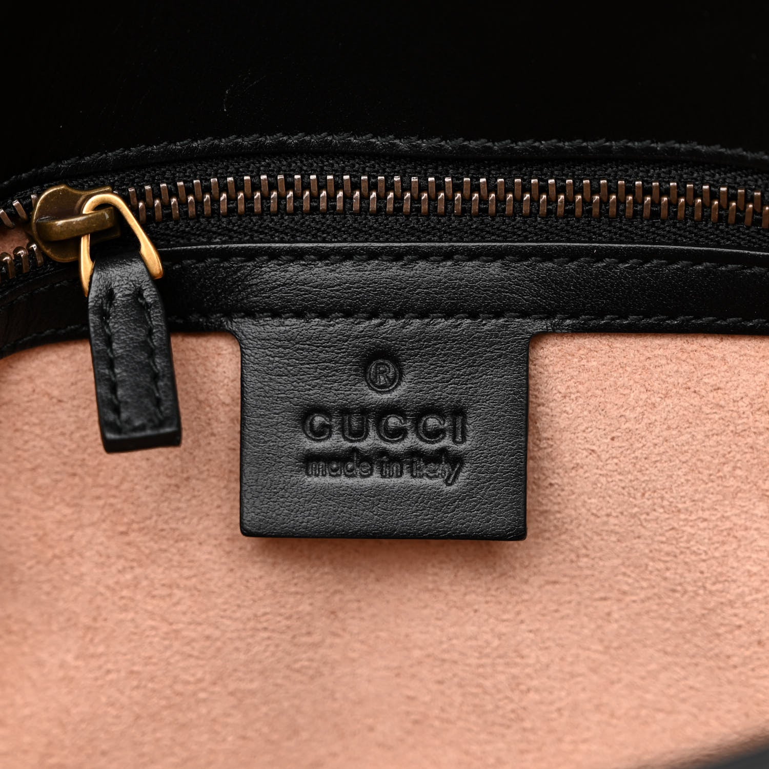 Gucci Calfskin Matelasse Small GG Marmont Shoulder Bag Black 6 of 10