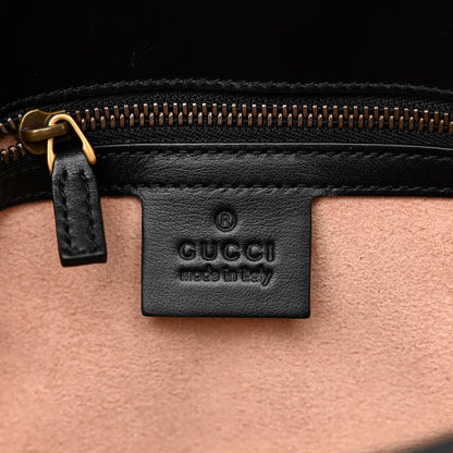 Gucci Calfskin Matelasse Small GG Marmont Shoulder Bag Black 6 of 10