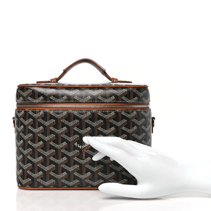 Goyard Goyardine Muse Vanity Case Black Gold 2 of 10
