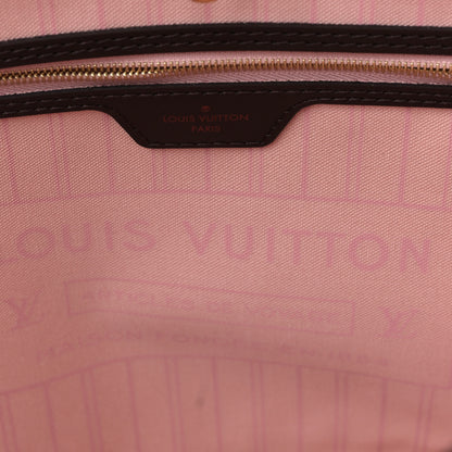 Louis Vuitton Damier Ebene Neo Neverfull MM Rose Ballerine 7 of 9
