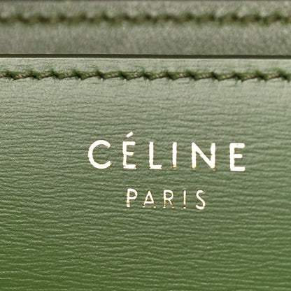 Celine Box Calfskin Classic Box Medium Flap Bag Army Green 7 of 9