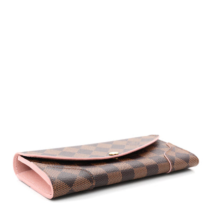 Louis Vuitton Damier Ebene Caissa Wallet Rose Ballerine 4 of 7