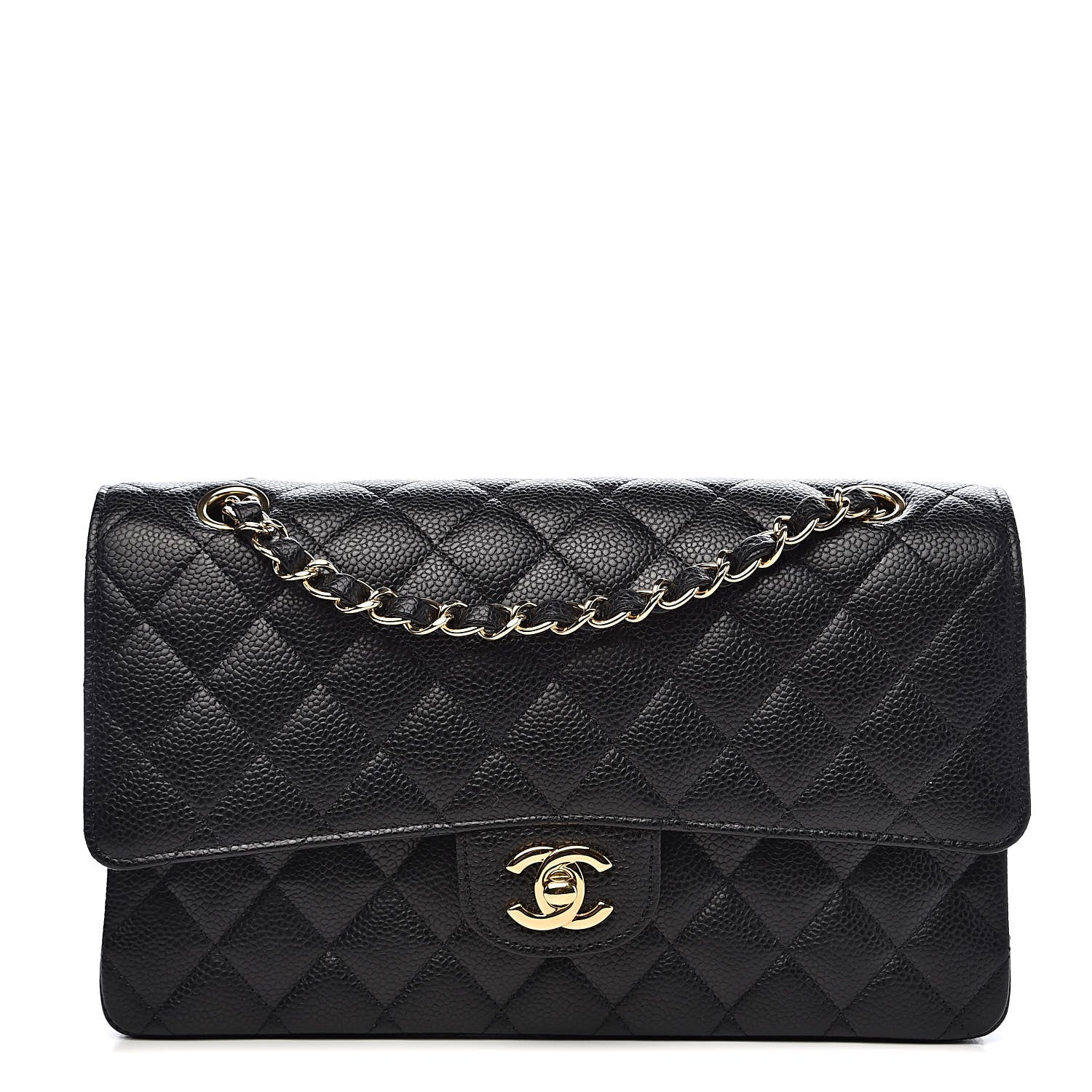 Chanel Caviar Quilted Medium Double Flap Black 1 of 11