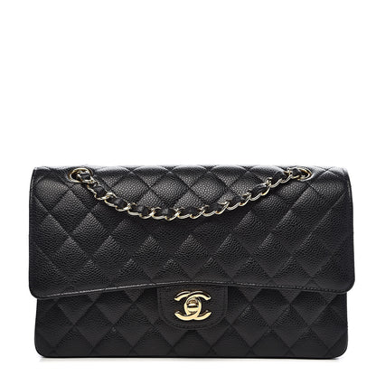 Chanel Caviar Quilted Medium Double Flap Black 1 of 11