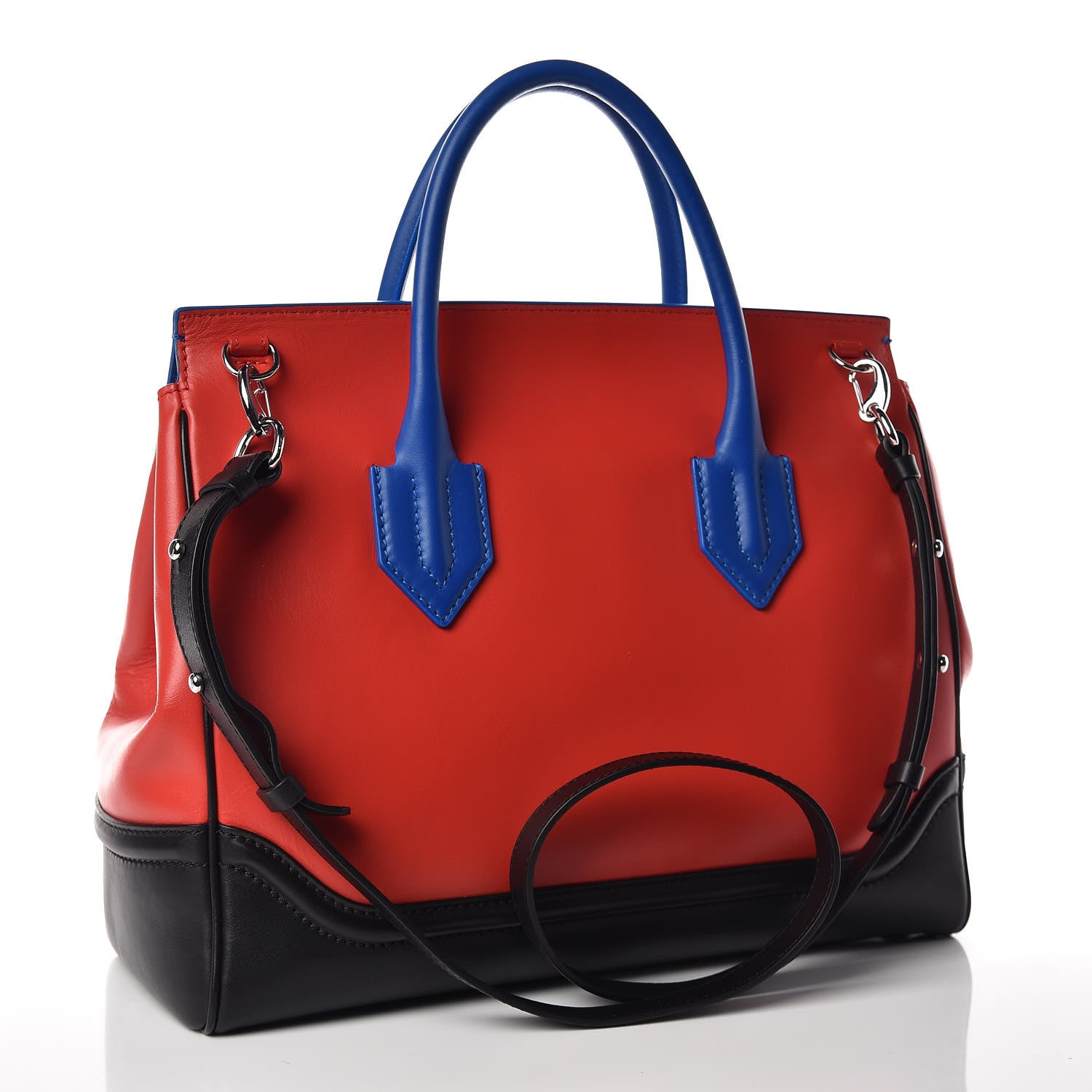 Versace Vitello Palazzo Empire Bag Red Blue Black 6 of 15