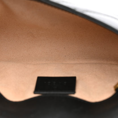 Gucci Calfskin Matelasse Super Mini GG Marmont Shoulder Bag Black 5 of 12
