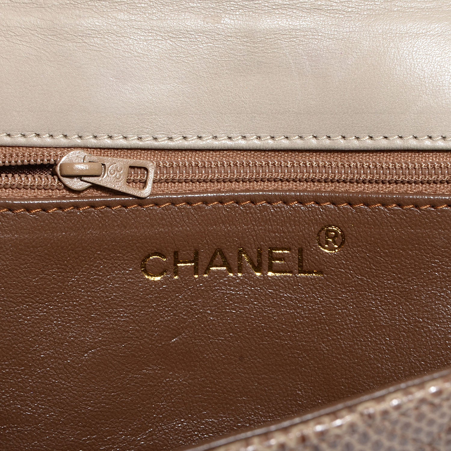 Chanel Lizard Tassel Flap Bag Light Brown 6 of 8