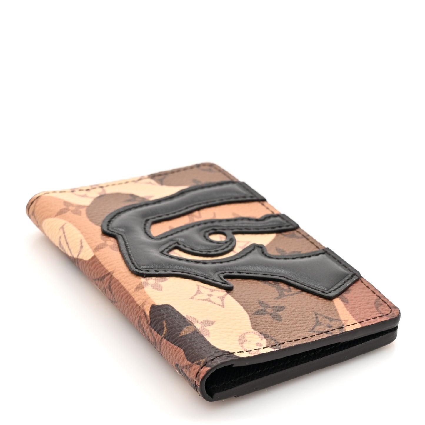 Monogram Portrait Pocket Organizer Brown