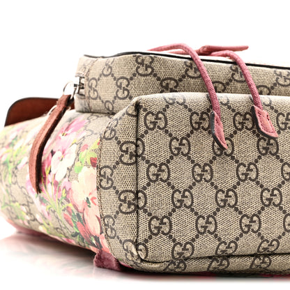 Gucci GG Supreme Monogram Blooms Small Single Buckle Backpack Beige Multicolor Dry Rose 9 of 10