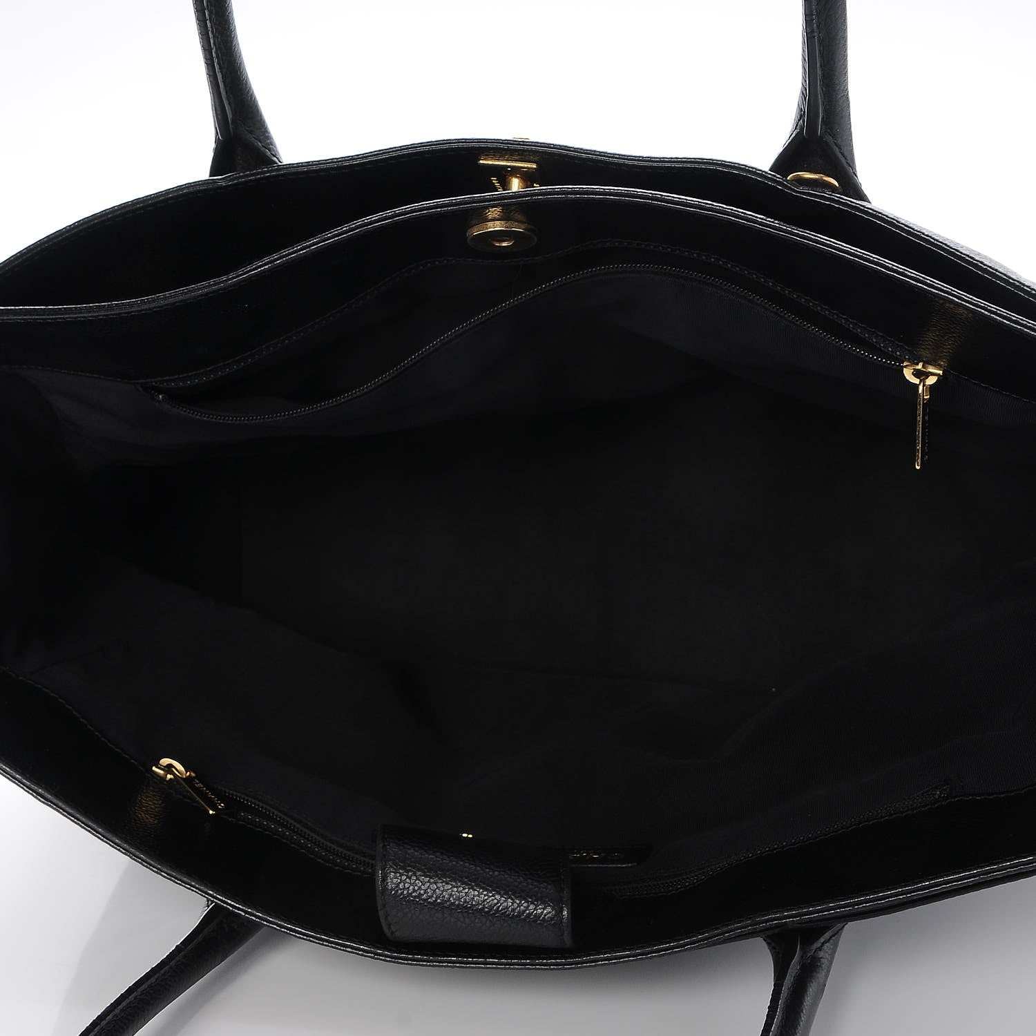 Chanel Calfskin Cerf Executive Shopper Tote Black 5 of 11
