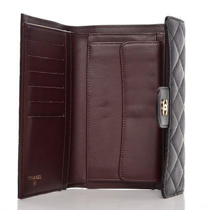 Chanel Caviar Quilted Large Flap Wallet Black 5 of 9