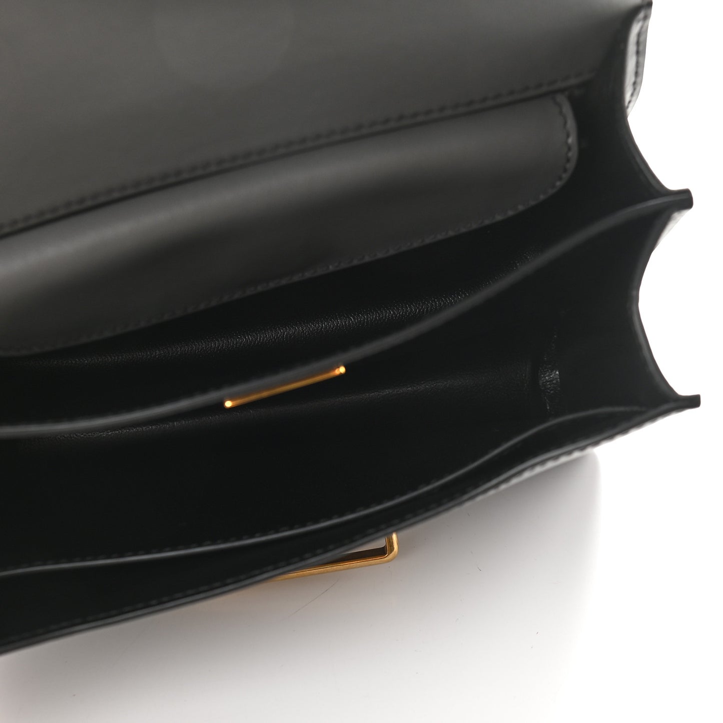 City Calfskin Saffiano Cahier Bag Mercurio Black