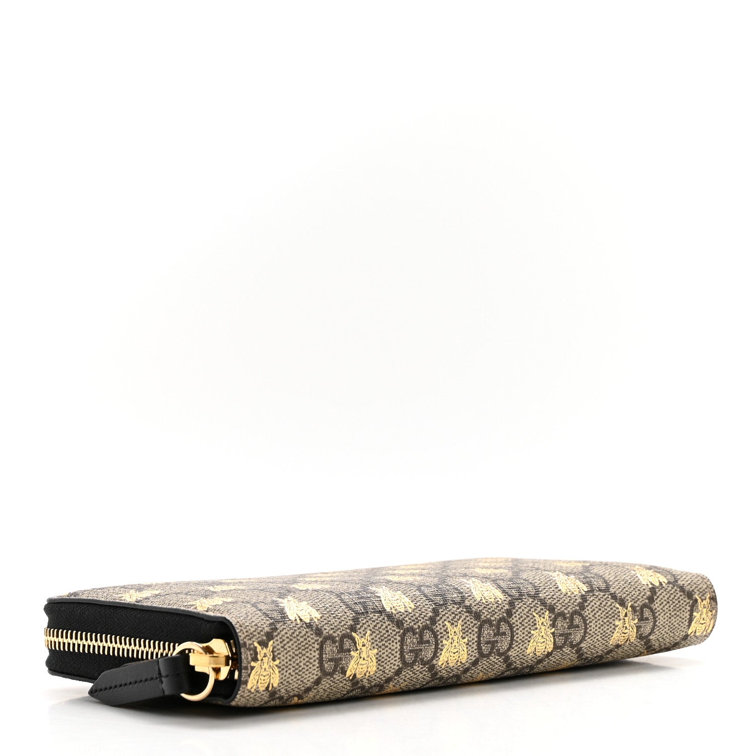 Gucci GG Supreme Monogram Bees Zip Around Wallet 4 of 10