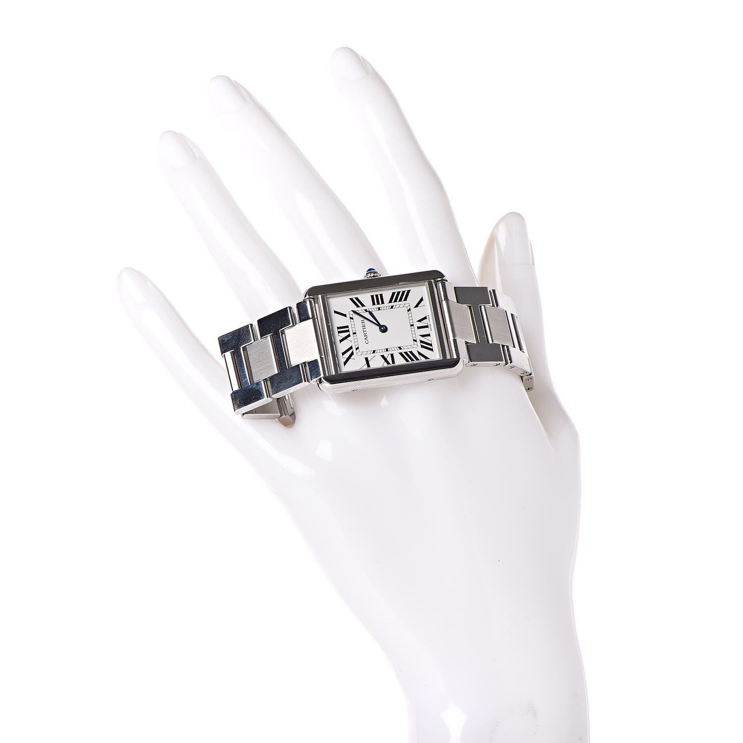 Cartier Stainless Steel 27mm Tank Solo Quartz Watch 2 of 9