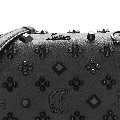 Christian Louboutin Calfskin Spikes Loubinthesky Paloma Clutch Black 8 of 11