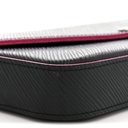 Louis Vuitton Epi Pochette Felicie Black Hot Pink 10 of 12