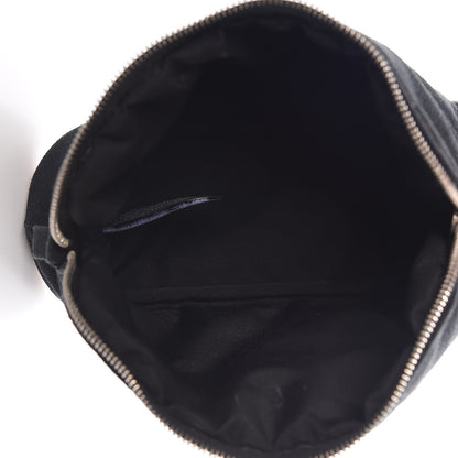 Hermes Cotton Canvas Mini Bolide Travel Cosmetic Pouch Black 5 of 11