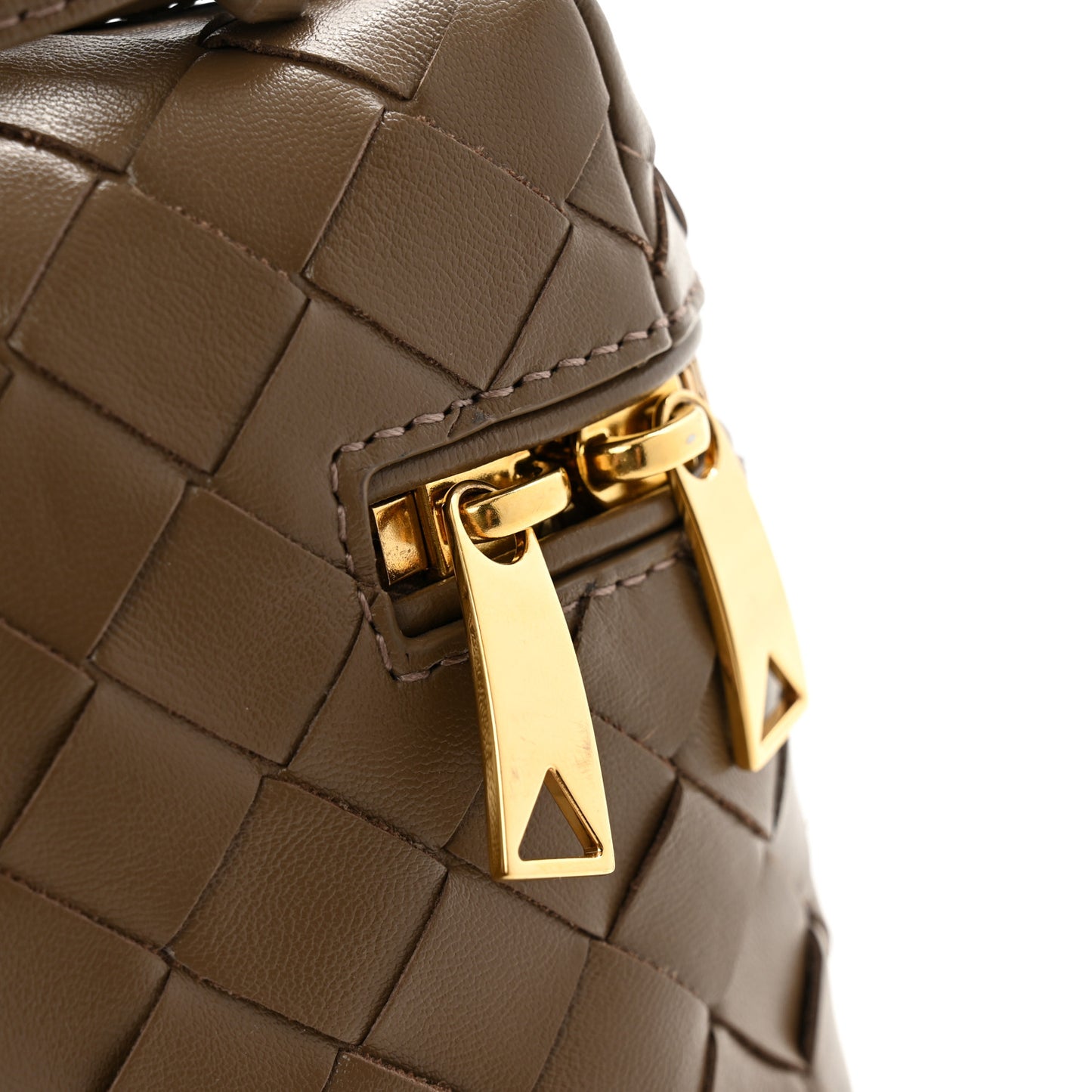 Calfskin Intrecciato Bang Bang Vanity Case Pinecone