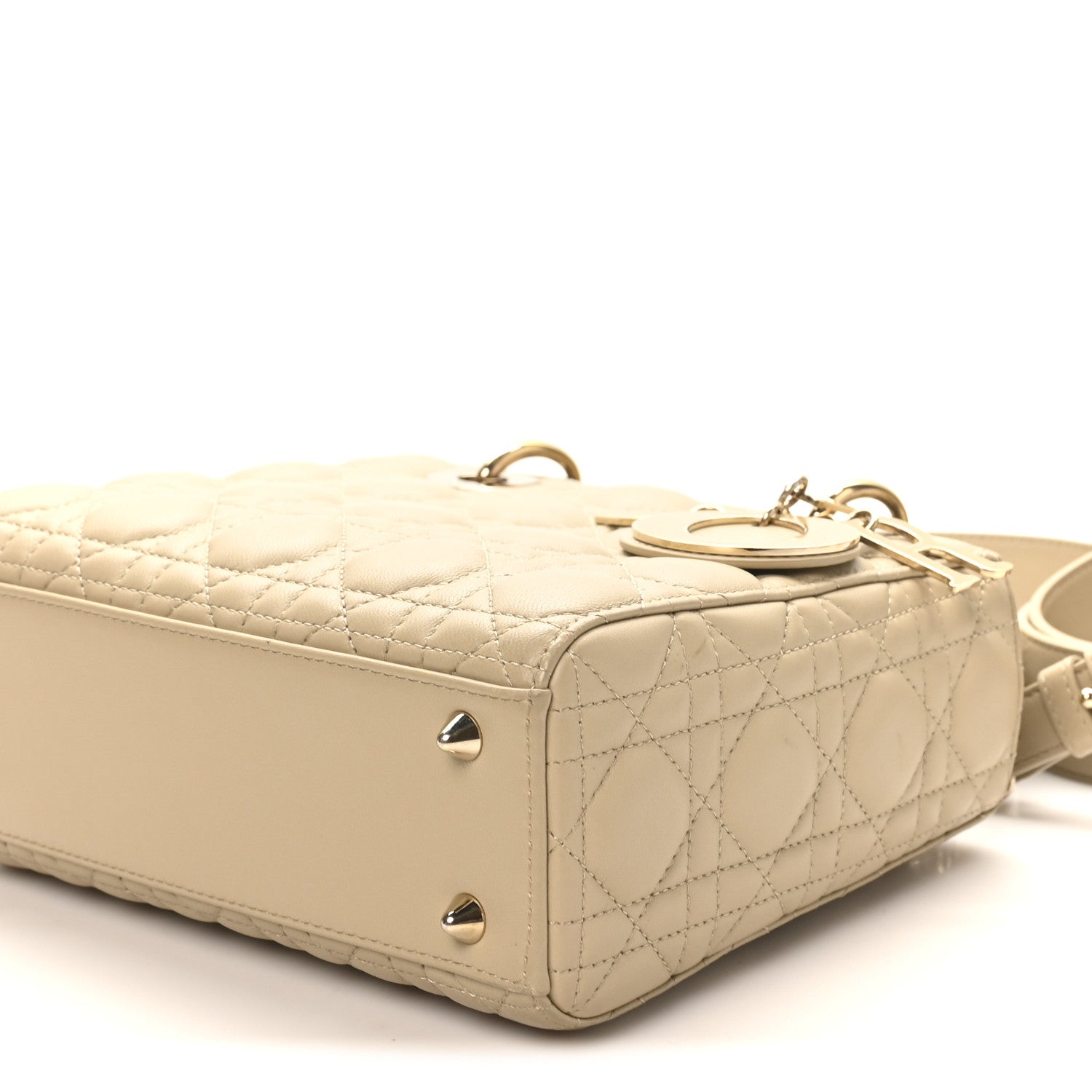 Christian Dior Lambskin Cannage Small My ABCDior Lady Dior Corda 10 of 11