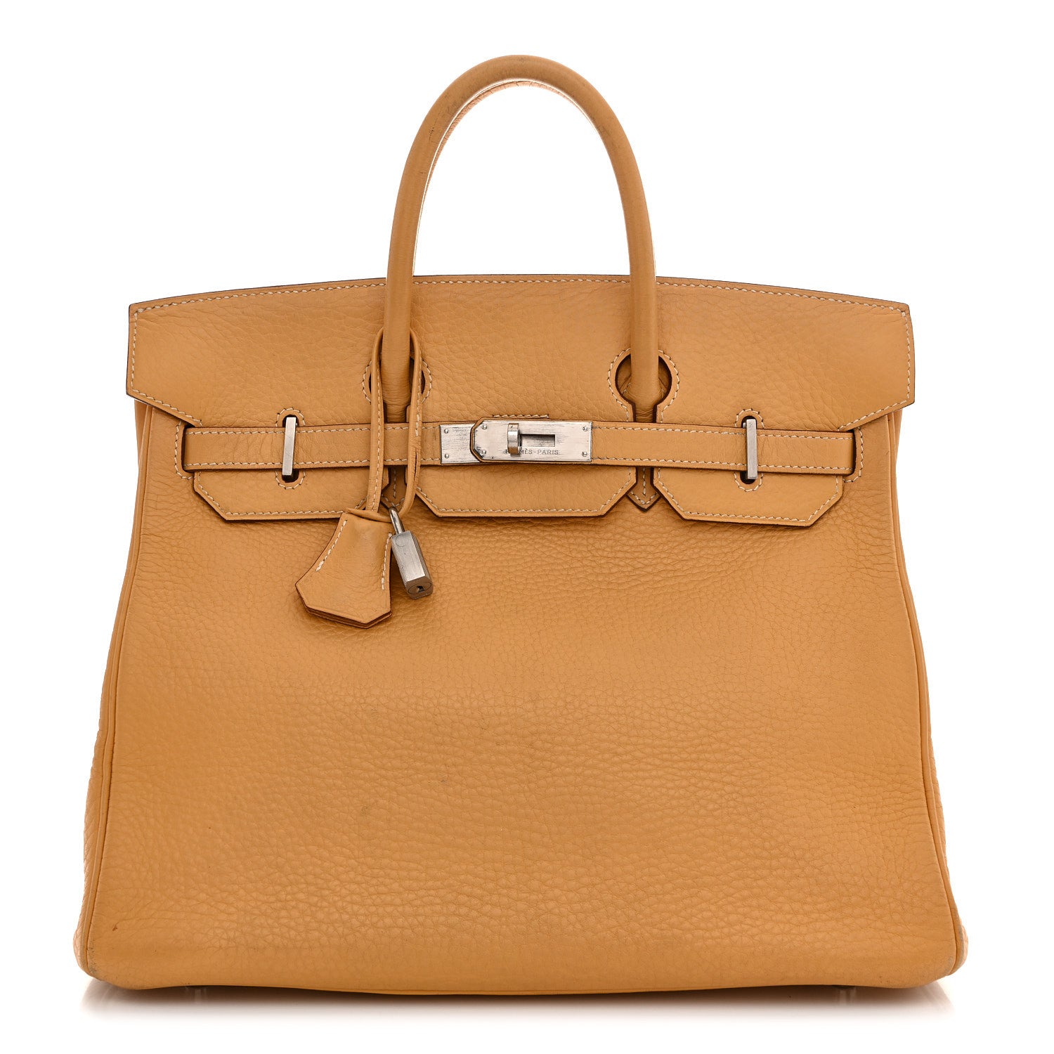 Hermes Taurillon Clemence HAC Birkin 32 Natural Sable 1 of 24