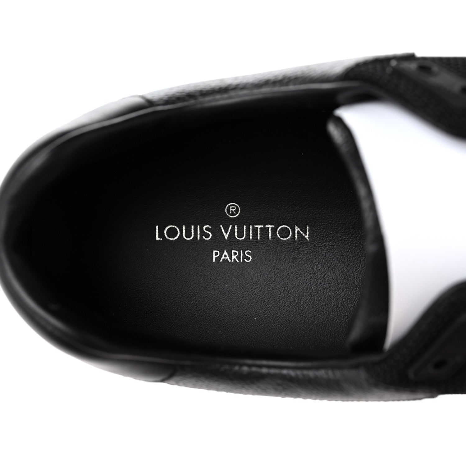Louis Vuitton Calfskin Mesh Monogram Eclipse Mens Run Away Sneakers 11 Black 8 of 9