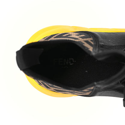 Fendi Mesh FF Mens High Top Sneakers 9 Black 8 of 9