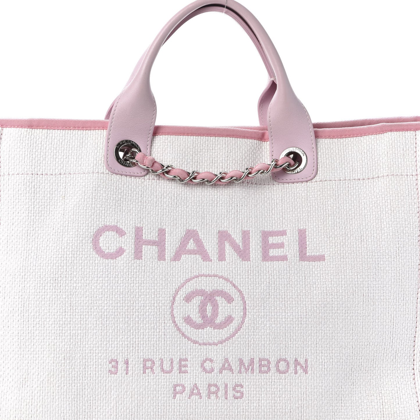 Canvas Medium Deauville Tote Pink