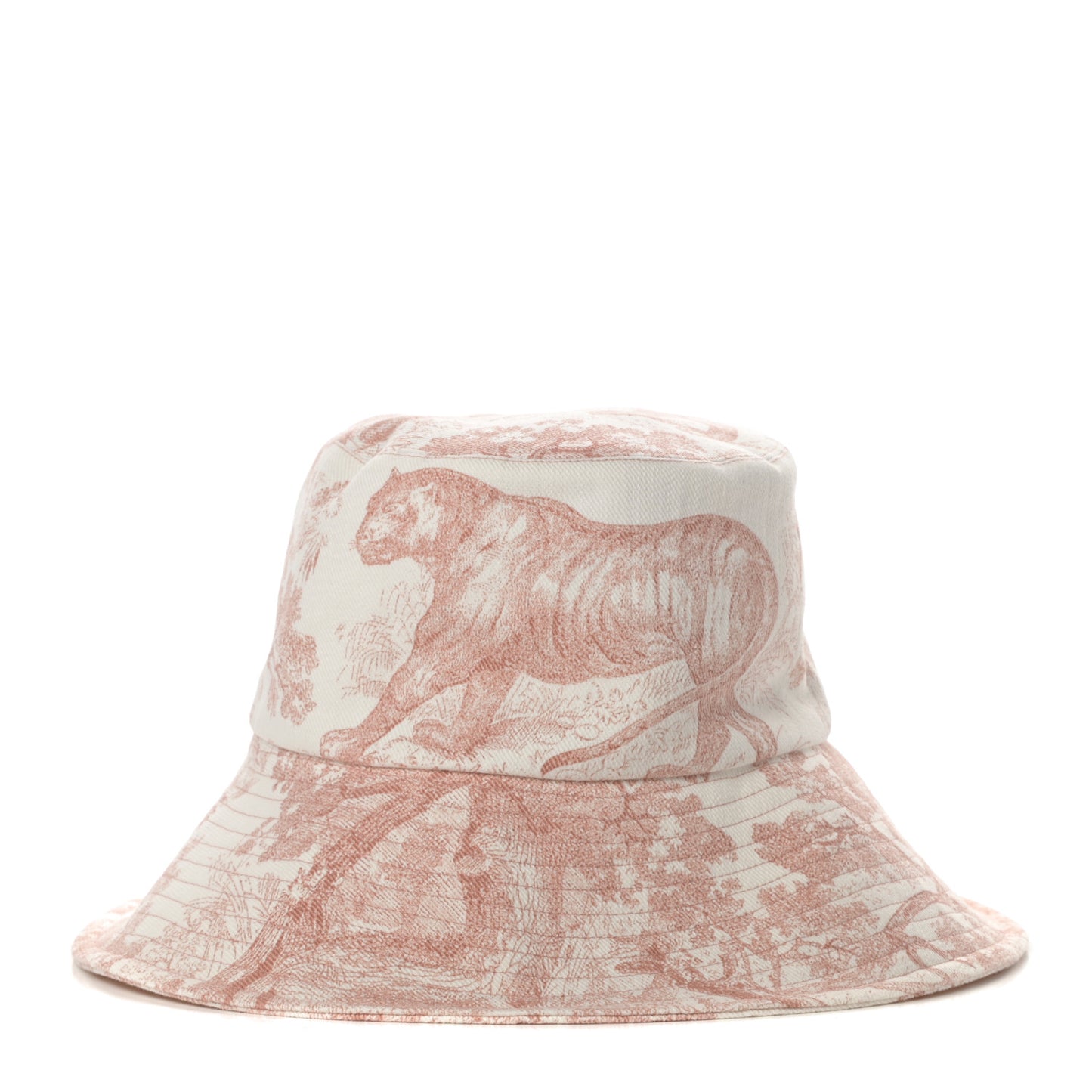 Cotton Dioriviera Toile De Jouy Bob Brim Bucket Hat 57 Rose