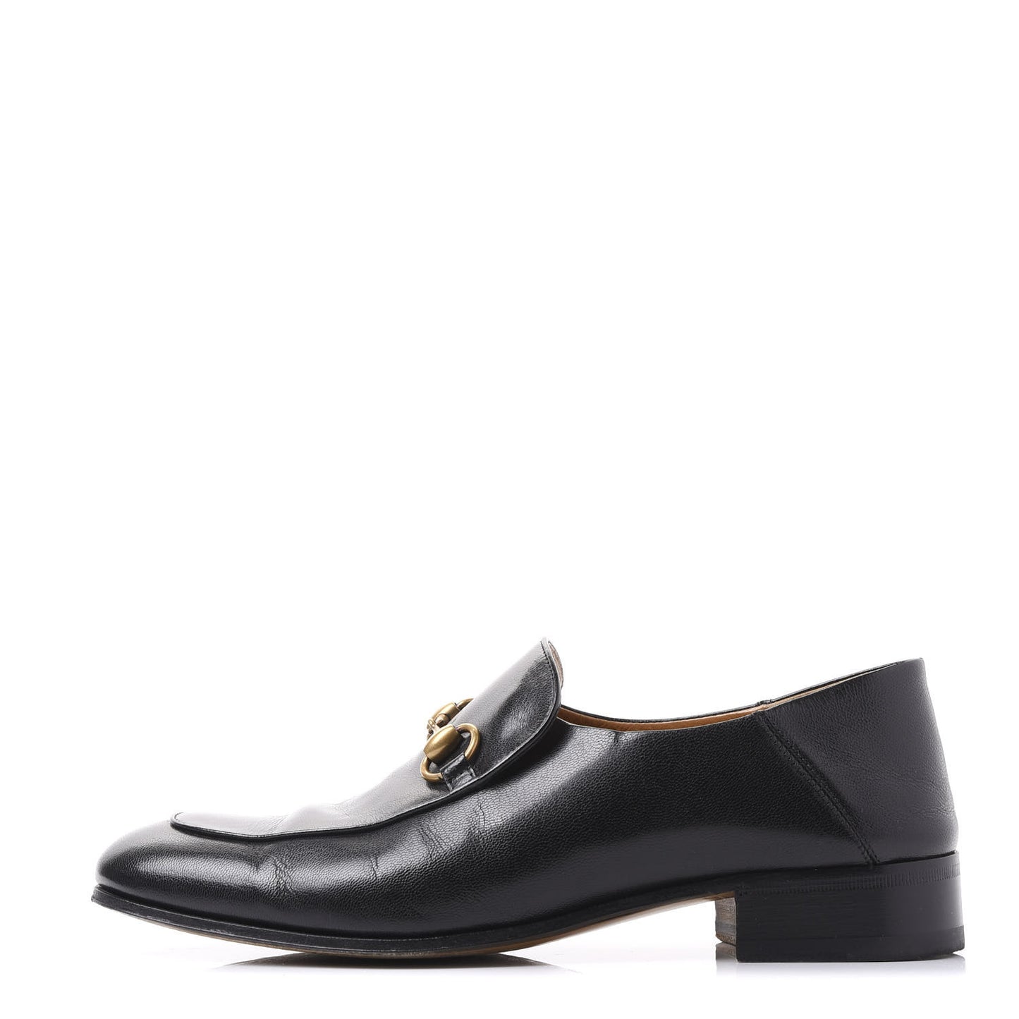 Goatskin Mens Horsebit Loafers 8.5 Black