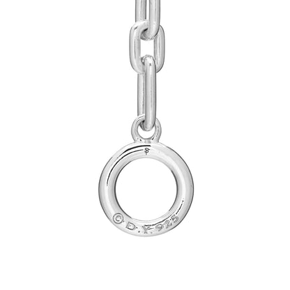 David Yurman Sterling Silver Diamond Wellesley Long Chain Link Necklace 5 of 5