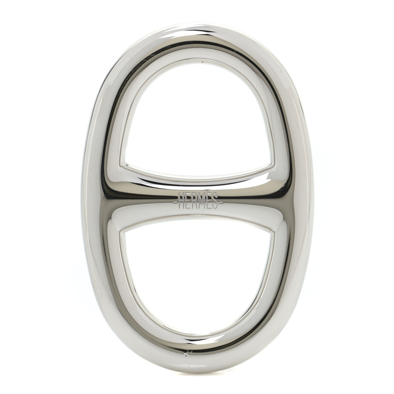 Hermes Palladium Chaine D'Ancre Scarf Ring 1 of 4