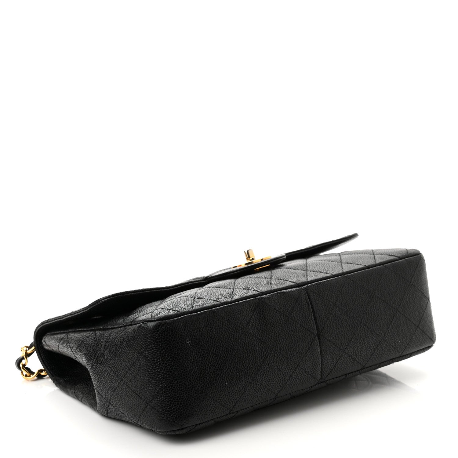 Chanel Caviar Quilted Jumbo Single Flap Black 4 of 10