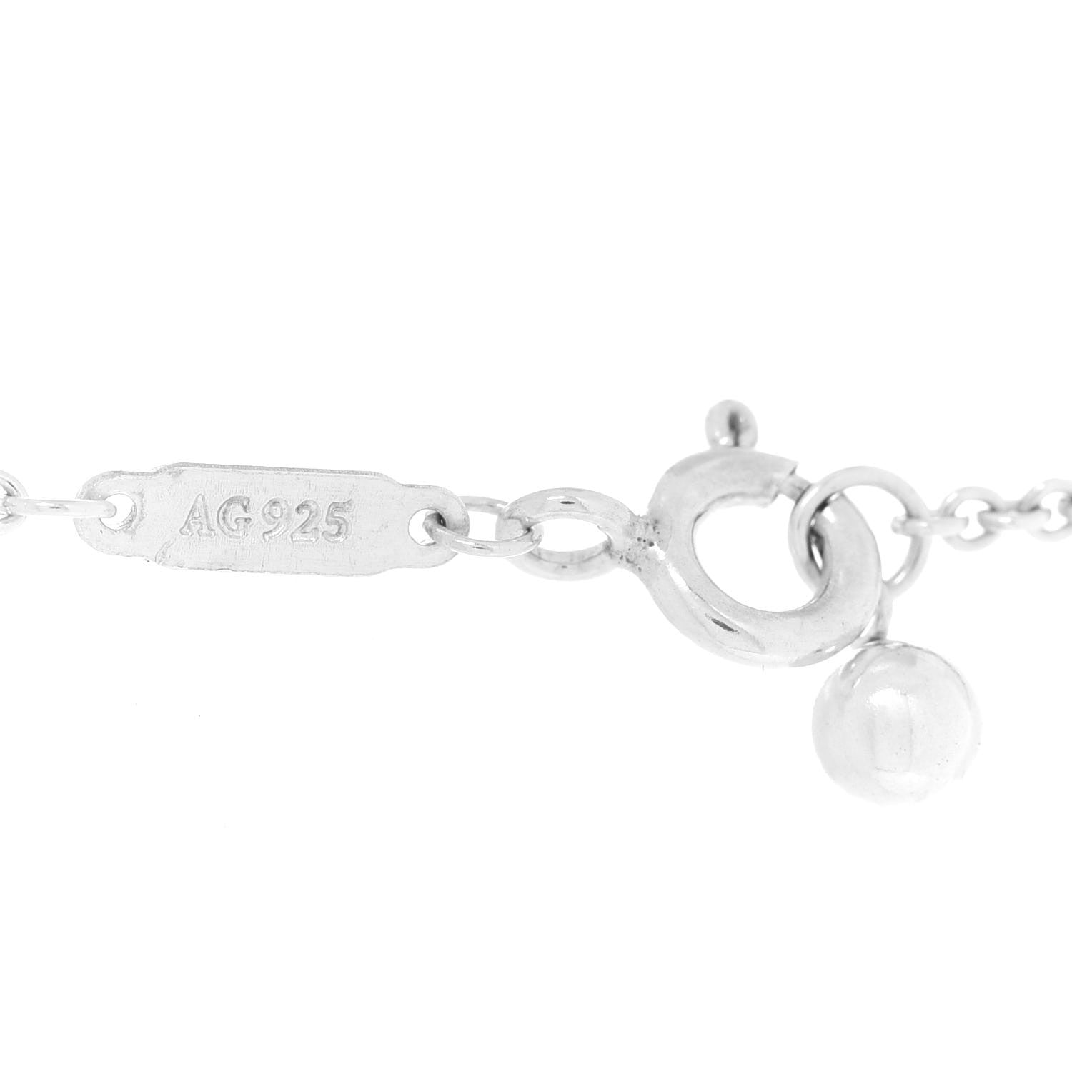 Tiffany Sterling Silver Long Bead Necklace 4 of 5