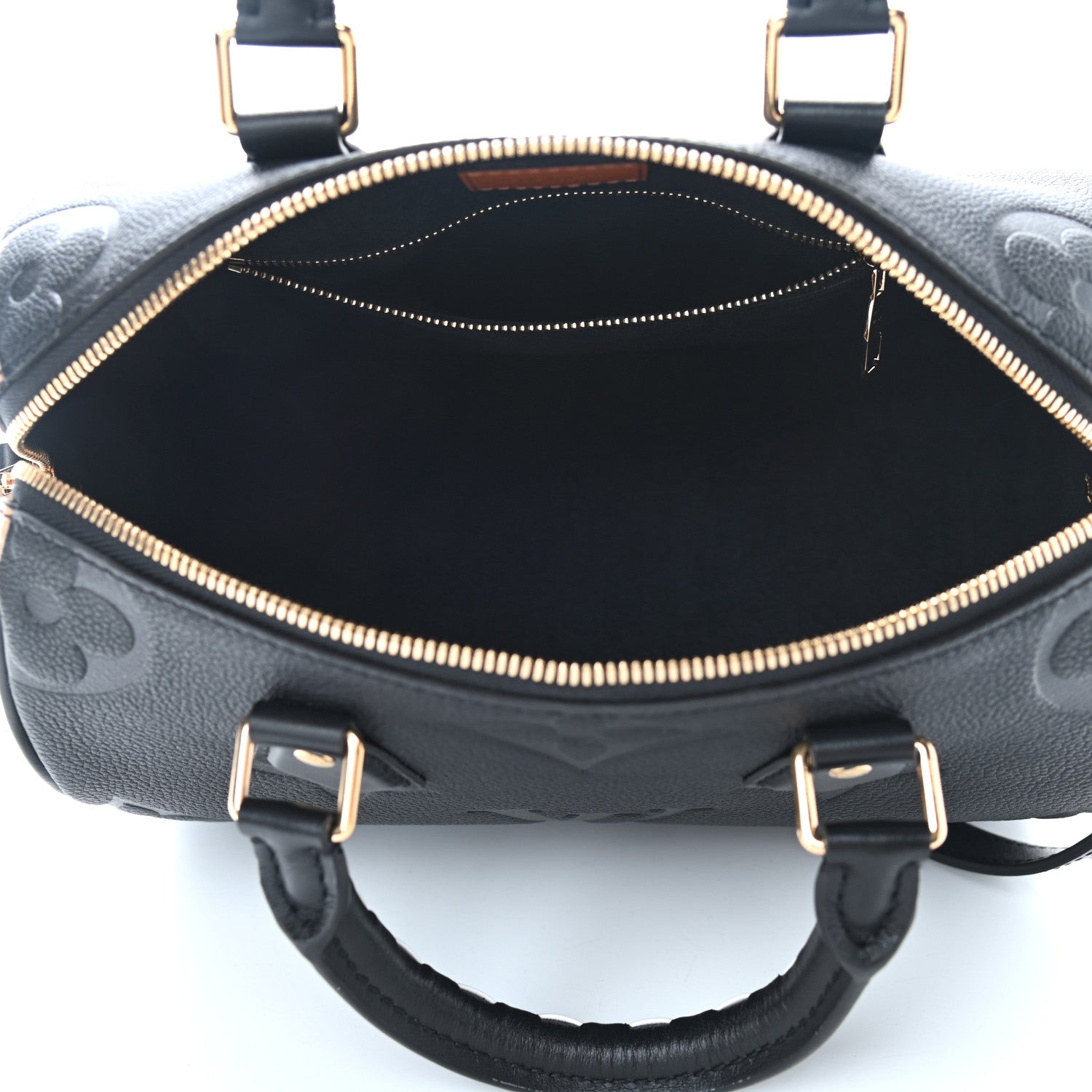 Louis Vuitton Empreinte Monogram Giant Wild At Heart Speedy Bandouliere 25 Black 5 of 8