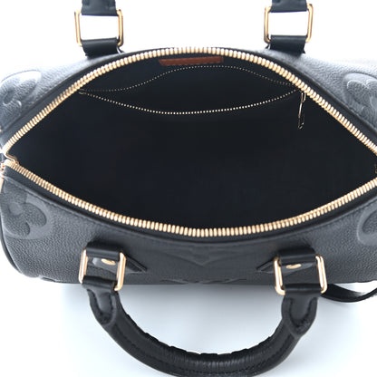 Louis Vuitton Empreinte Monogram Giant Wild At Heart Speedy Bandouliere 25 Black 5 of 8
