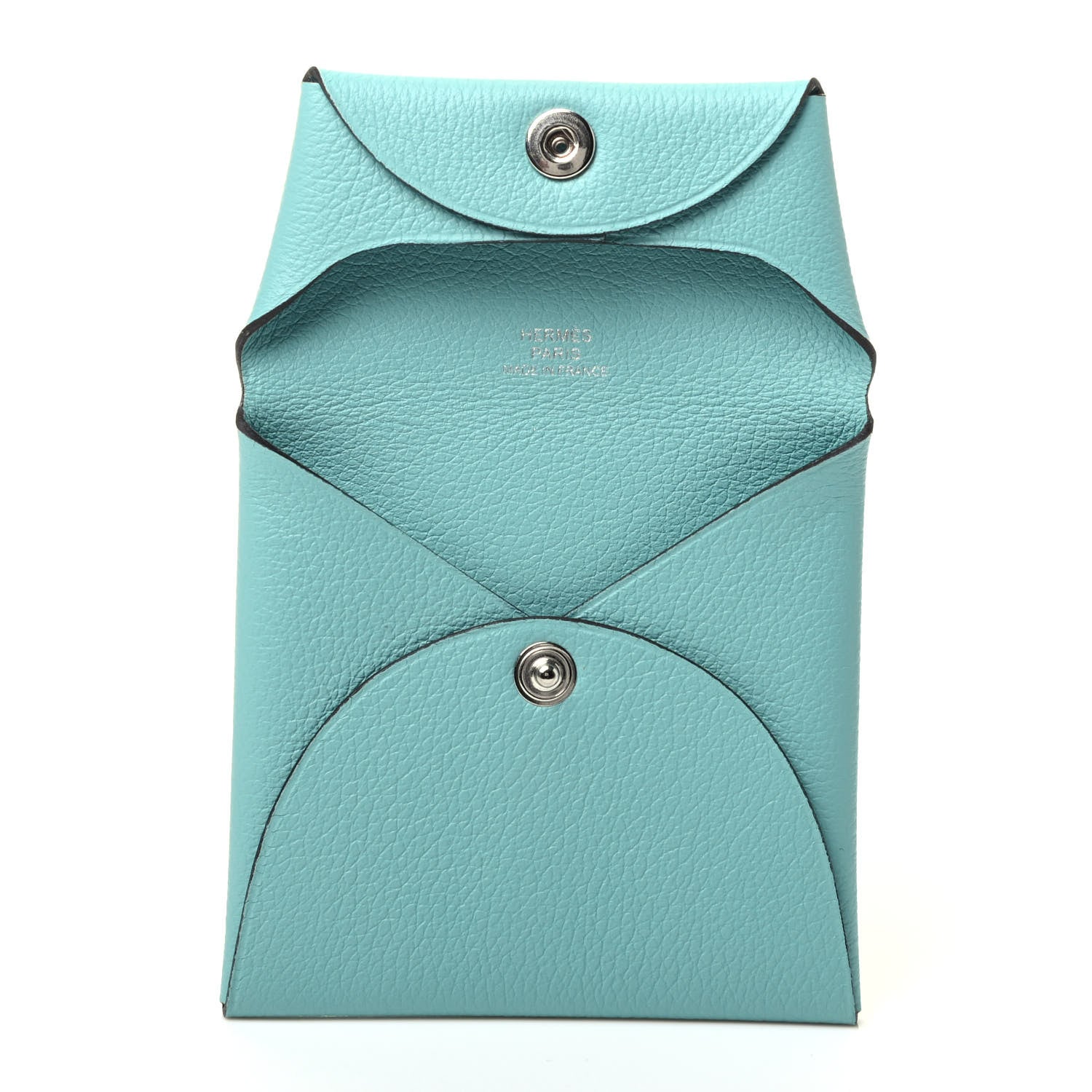 Hermes Evercolor Bastia Coin Purse Bleu Atoll 3 of 3