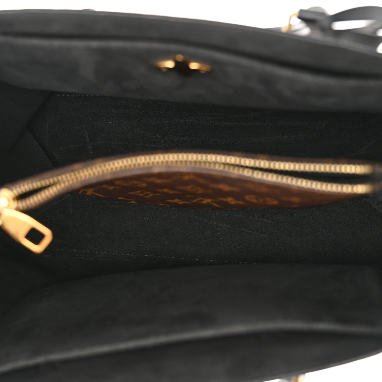 Monogram Flower Tote Black