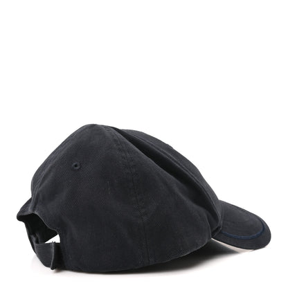 Balenciaga Cotton BB Logo Baseball Hat L Navy 6 of 10