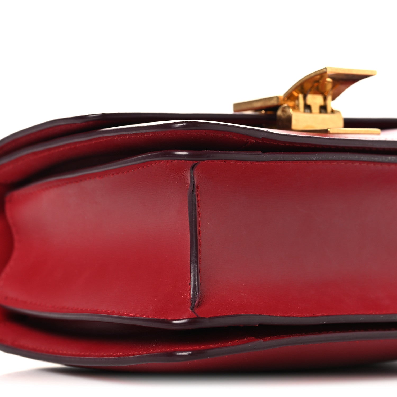 Celine Box Calfskin Small Classic Box Flap Bag Red 8 of 10