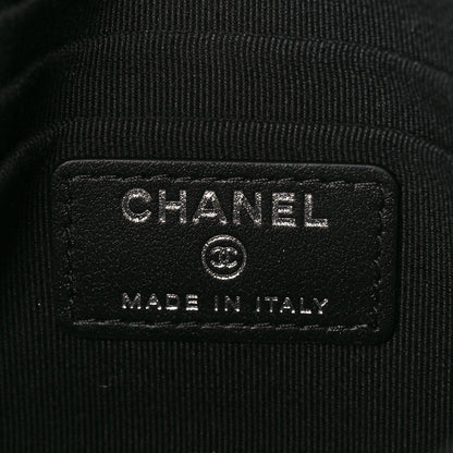 Chanel Caviar Quilted Boy Flap Clutch Black 6 of 11