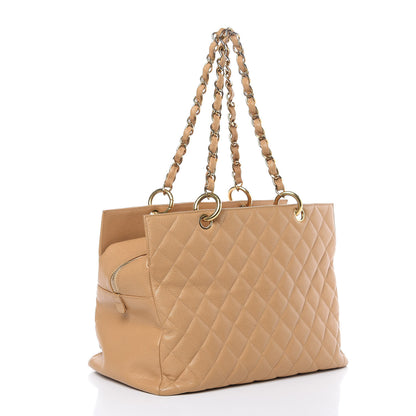 Chanel Caviar Quilted Petit Timeless Tote PTT Beige 3 of 17