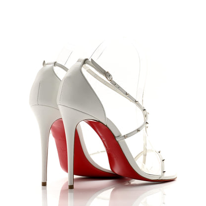 Christian Louboutin Riojana 100 Spiked Sandals 39 White 4 of 11