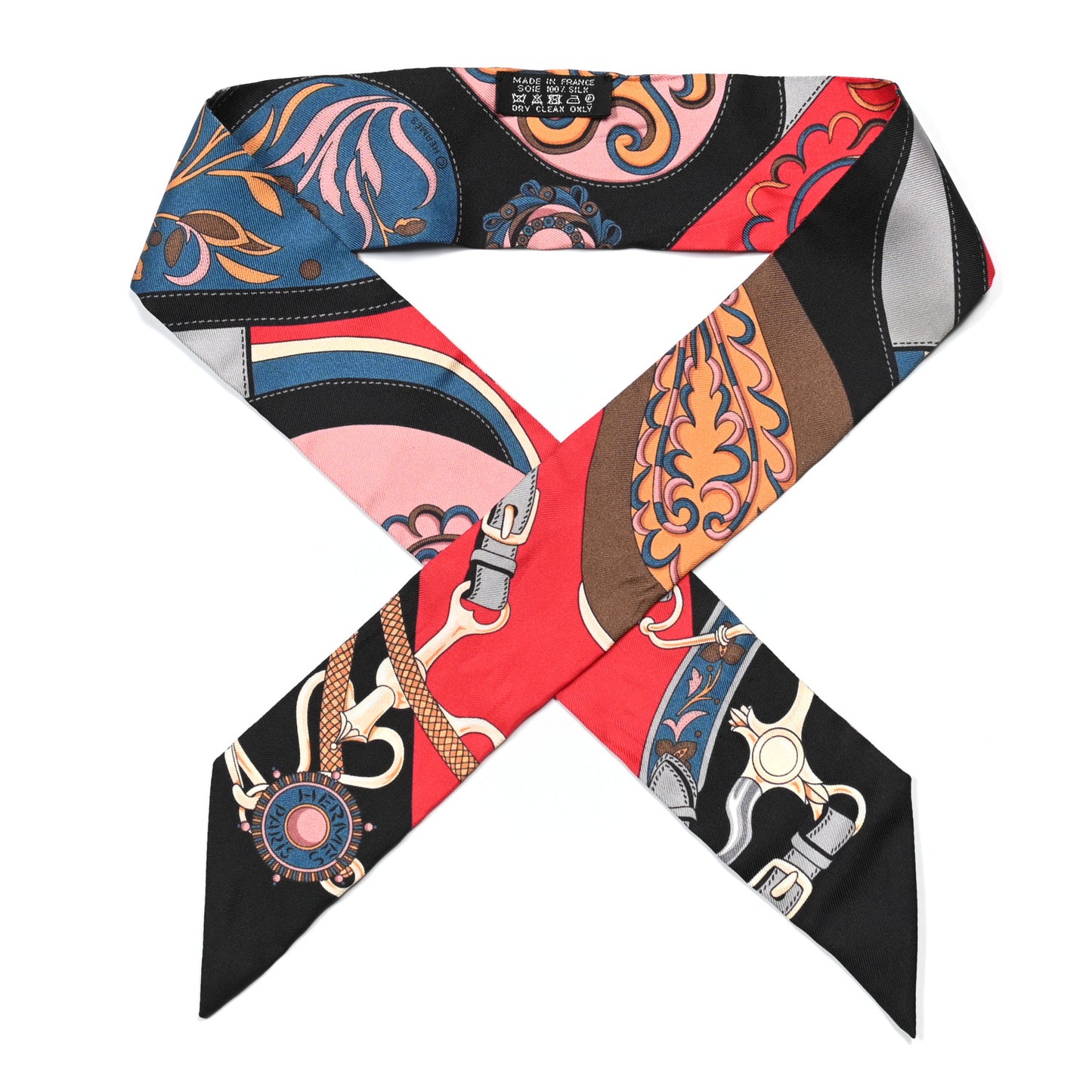 Silk Festival des Amazones Twilly Black Rouge Bleu