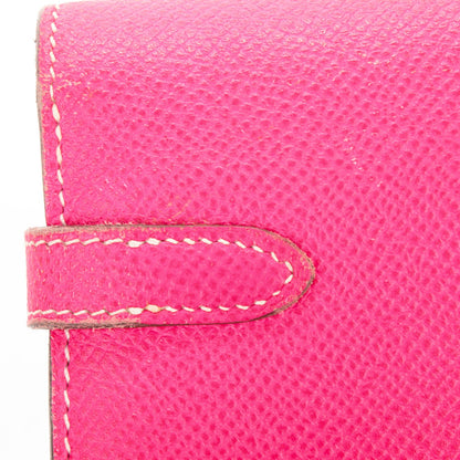 Hermes Epsom Kelly Longue Wallet Rose Tyrien 11 of 11