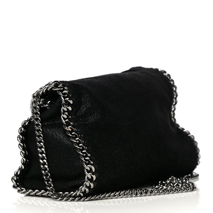 Stella McCartney Shaggy Deer Mini Falabella Fold Over Tote Black 2 of 9