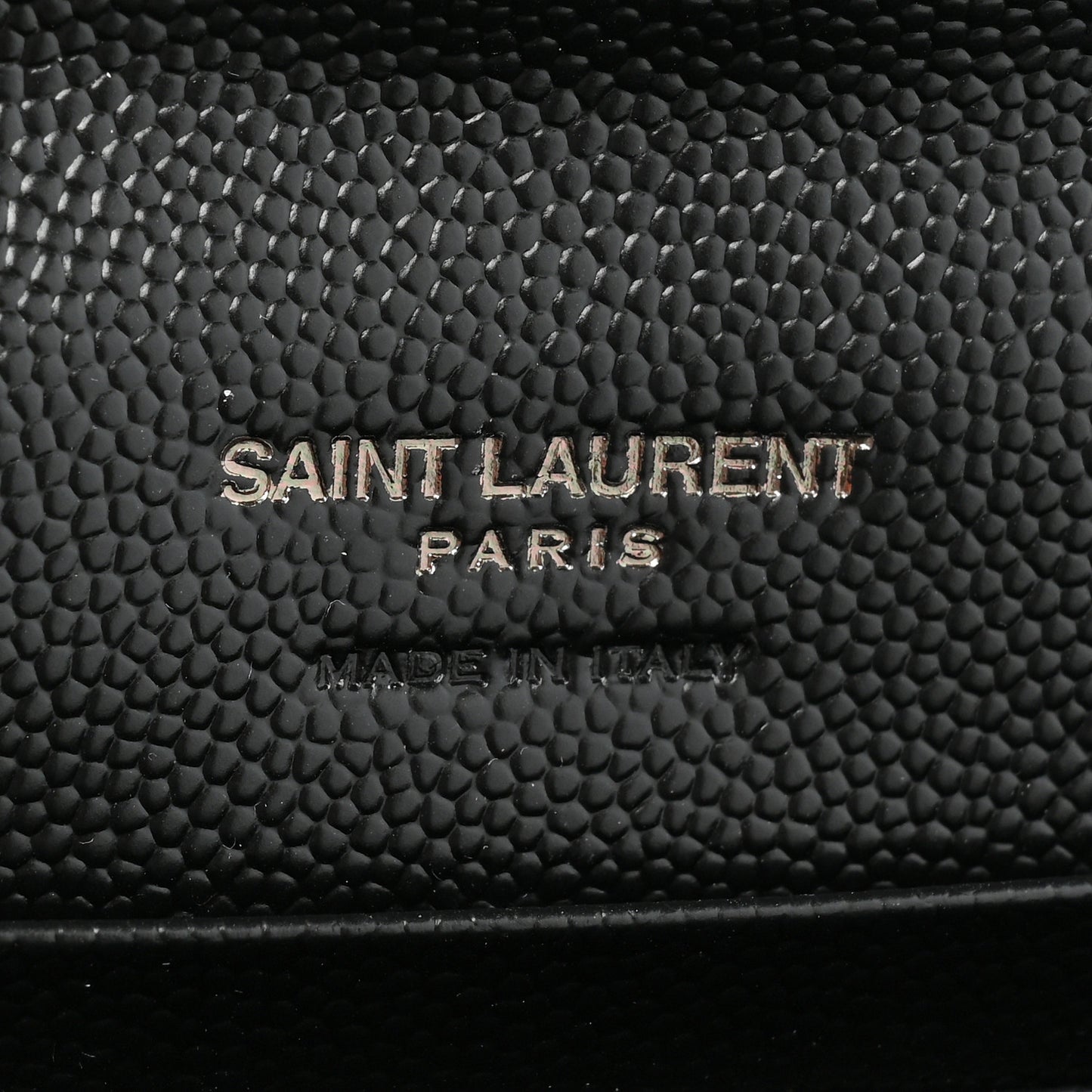 Grain De Poudre Matelasse Chevron Small Monochrome Monogram Envelope Wallet Black