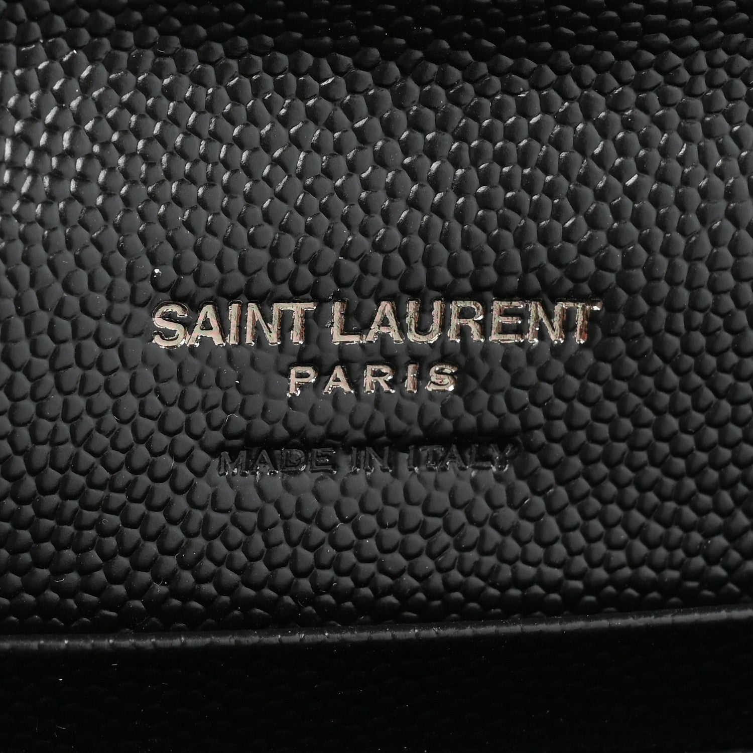 Saint Laurent Grain De Poudre Matelasse Chevron Small Monochrome Monogram Envelope Wallet Black 6 of 12