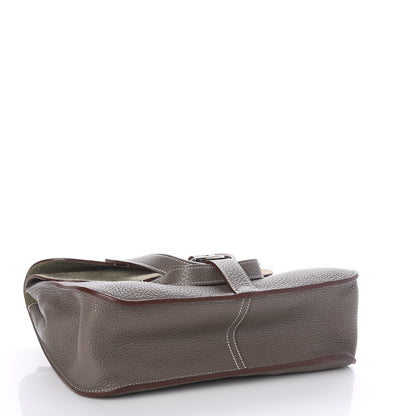 Hermes Taurillon Clemence Halzan 31 GM Etain 7 of 9